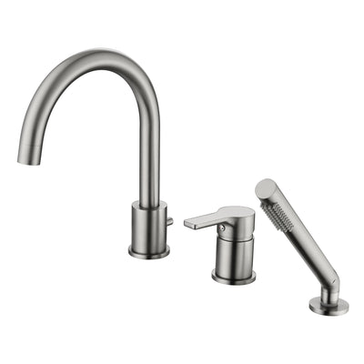 Roman Tub Faucet with Handheld Shower Sprayer and Valve,Brushed Nickel