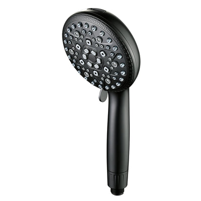 SUMERAIN Hard Water Filter Showerhead with 9 Spray Modes, KDF filtration & Vitamin C Skin Care 3-Month Replacement Filter for California/Texas/Illinois, Matte Black