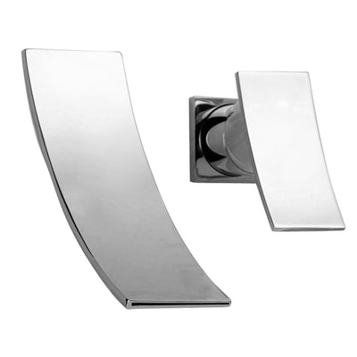 Wall Mount Waterfall Bathroom faucet,Vessel Sink Faucet 2 Hole