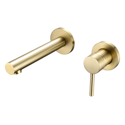Bathroom Faucet Brass Wall Mount Faucet Single Handle with Rough in Valve