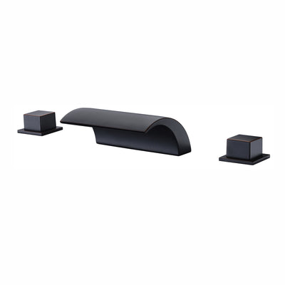 Roman Tub Faucet Oil Rubbed Bronze,Waterfall Tub Filler Faucet for High Flow