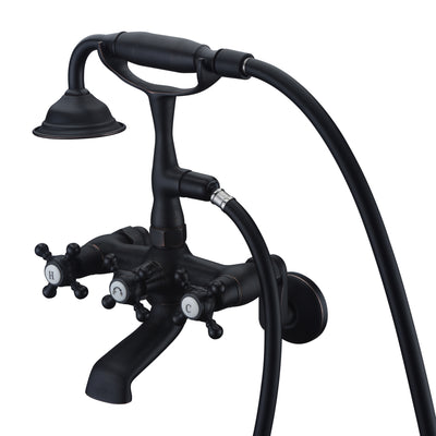 Clawfoot Tub Faucet Bronze,Wall Mount Tub Filler in Oil Rubbed Bronze Finish