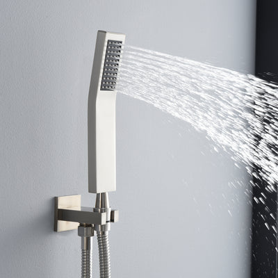 S3218NI brushed nickel shower Accessories set (include hand shower,bracket,hose)