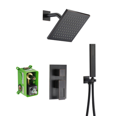 Shower Faucets Oil Rubbed Bronze,Rough-in Valve Included and Full Metal Components in Venetian Bronze,Customized acceptable