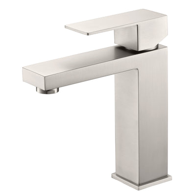 sumerain Bathroom Faucet Brushed Nickel Lavatory Faucet Stainless Steel Single Handle Single Hole