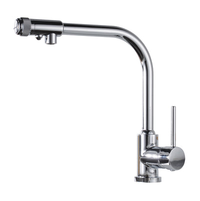 3 Way Kitchen Faucet with Drinking Water Filter Purifier Faucet,Brass Chrome